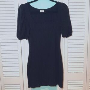 Aritzia Sunday Best Black Dress Ribbed knit in black